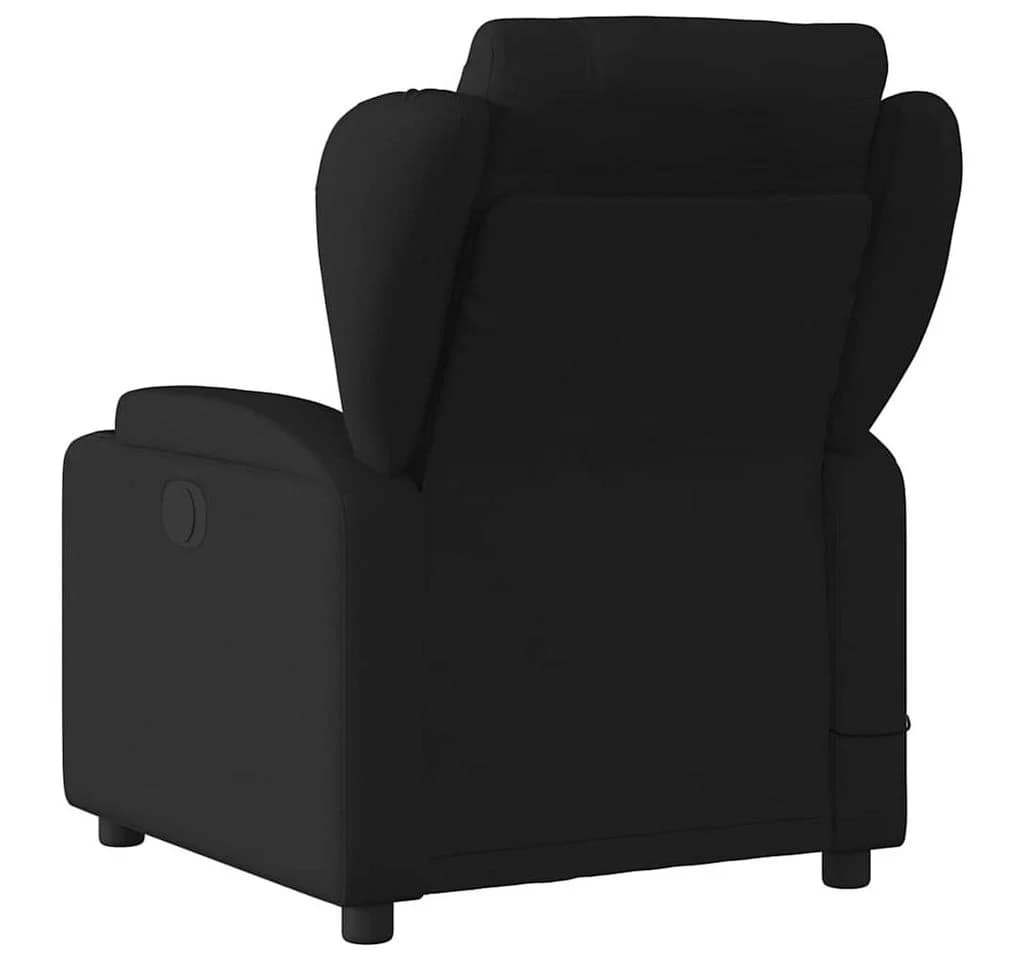 vidaXL Massage-Relaxsessel Schwarz Stoff mit Vibrationsmassage - Bild 4