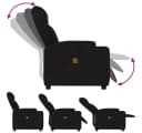 vidaXL Massage-Relaxsessel Schwarz Stoff mit Vibrationsmassage Bild 5