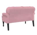 vidaXL Sitzbank Rosa Samt mit Rückenlehne Bild 5
