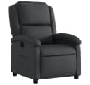 vidaXL Relaxsessel Schwarz Echtleder Bild 2