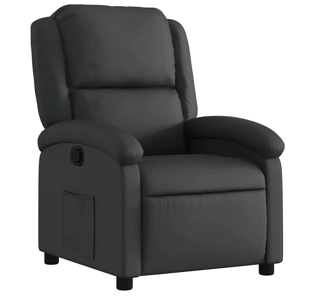 vidaXL Relaxsessel Schwarz Echtleder - Bild 2