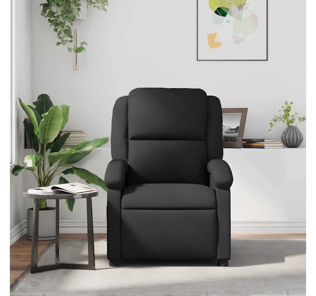 vidaXL Relaxsessel Schwarz Echtleder - Bild 3