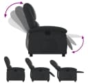 vidaXL Relaxsessel Schwarz Echtleder Bild 5