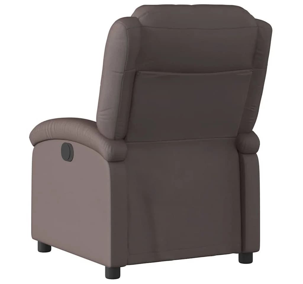 vidaXL Relaxsessel Dunkelbraun Echtleder mit Liegefunktion - Bild 4
