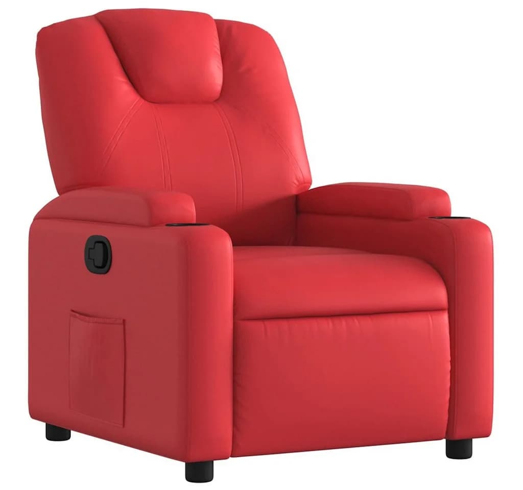 vidaXL Relaxsessel Rot Kunstleder mit Liegefunktion - Bild 2