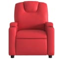vidaXL Relaxsessel Rot Kunstleder mit Liegefunktion Bild 3