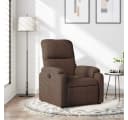 vidaXL Relaxsessel Braun Mikrofasergewebe mit manueller Liegefunktion Bild 1