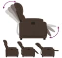 vidaXL Relaxsessel Braun Mikrofasergewebe mit manueller Liegefunktion Bild 4