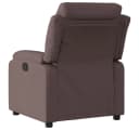 vidaXL Relaxsessel Dunkelbraun Stoff mit manueller Liegefunktion Bild 3