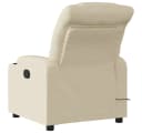 vidaXL Massage-Relaxsessel Cremefarben Stoff Bild 4