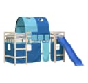 vidaXL Betthimmel Vorhänge mit Tunnel Blau Polyester Bild 4