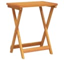 vidaXL Gartentisch Klappbar Massivholz Braun Bild 2