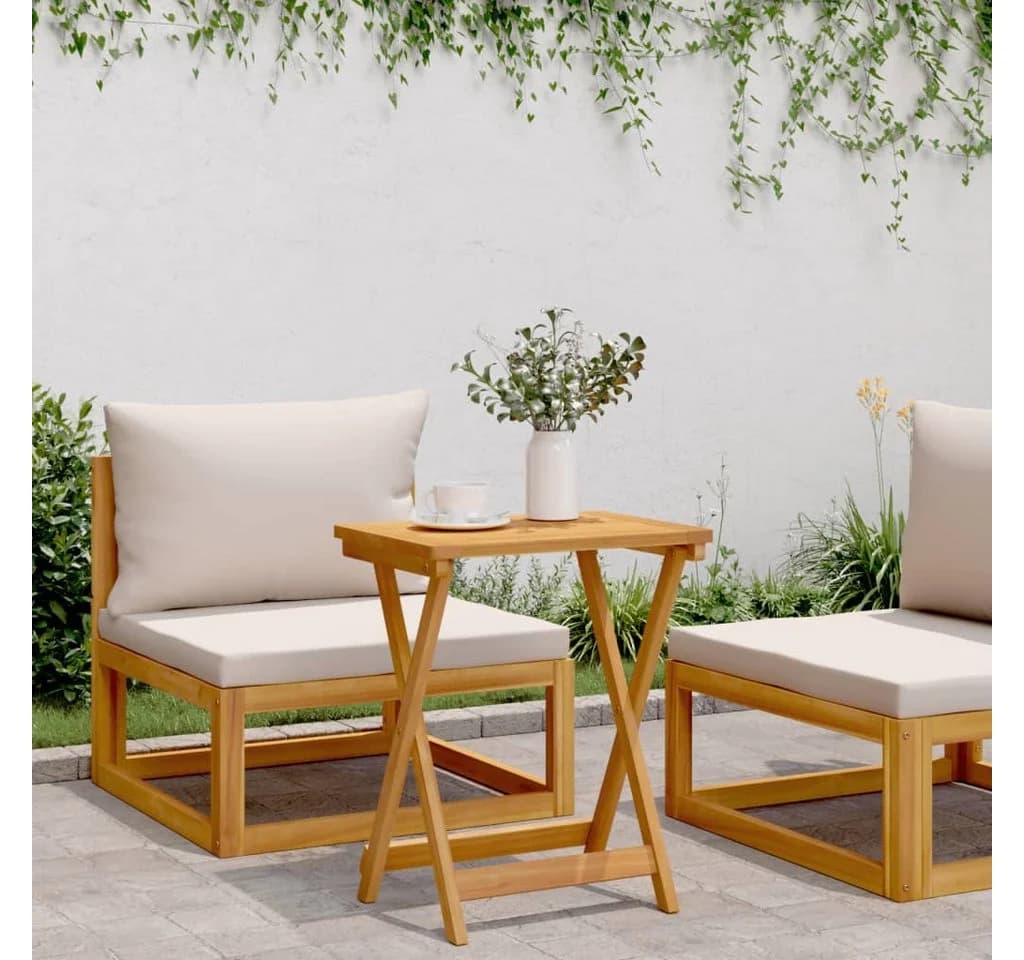 vidaXL Gartentisch Klappbar Massivholz Braun - Bild 3