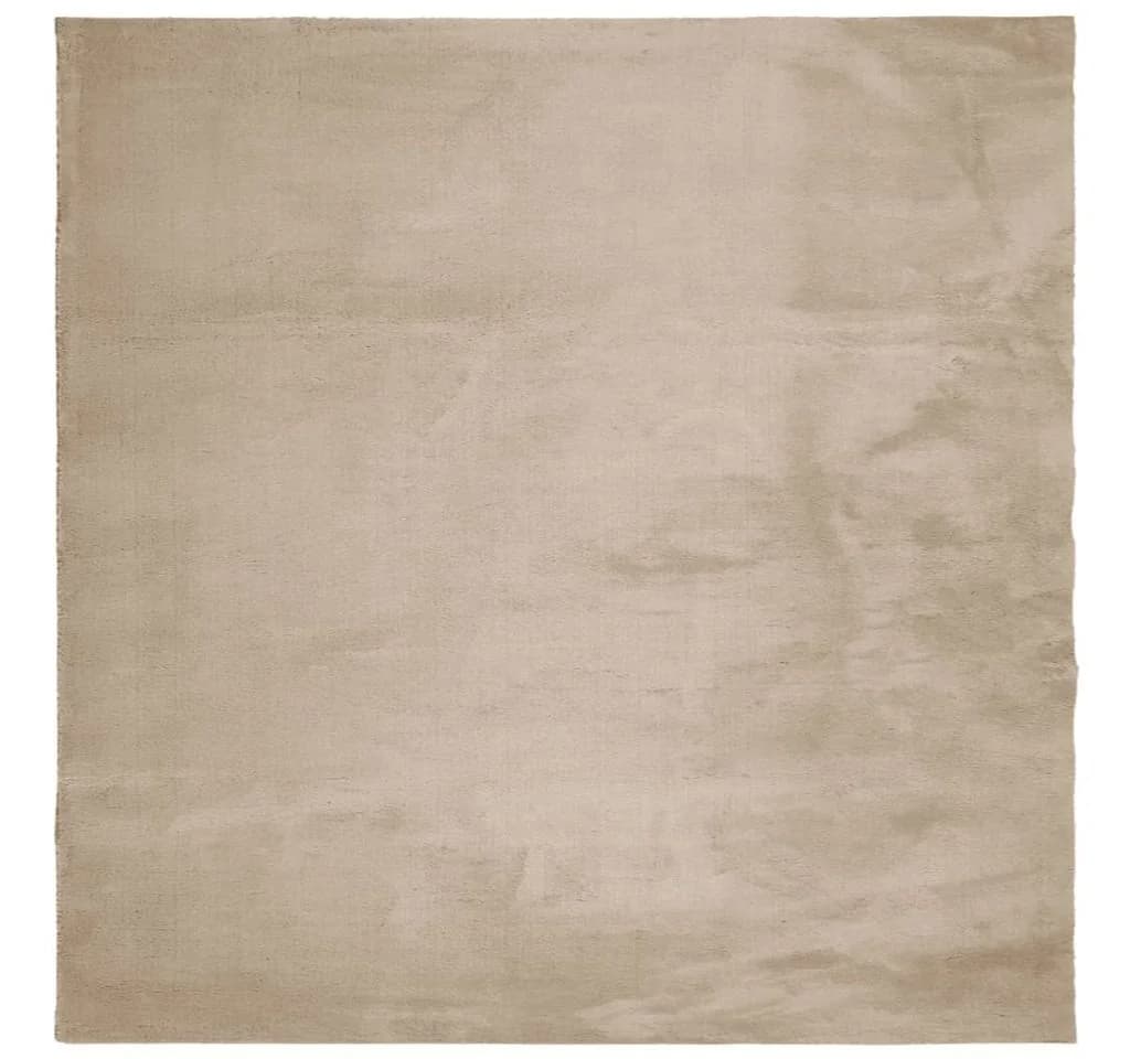 vidaXL Teppich HUARTE Kurzflor Sandfarben 160x160cm - Bild 2