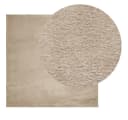 vidaXL Teppich HUARTE Kurzflor Sandfarben 160x160cm Bild 3