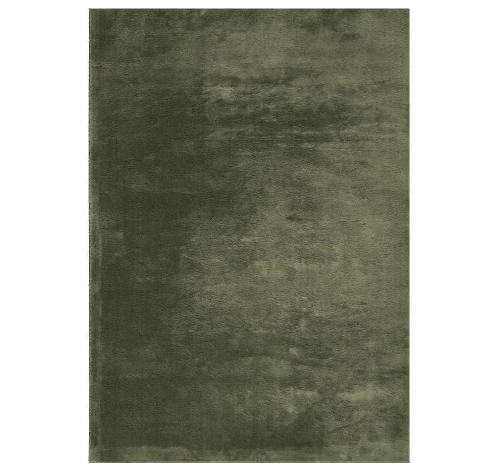 vidaXL Teppich HUARTE Kurzflor Waldgrün 120x170 cm - Bild 2