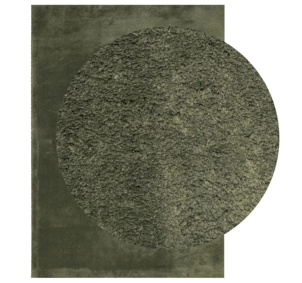 vidaXL Teppich HUARTE Kurzflor Waldgrün 120x170 cm - Bild 3