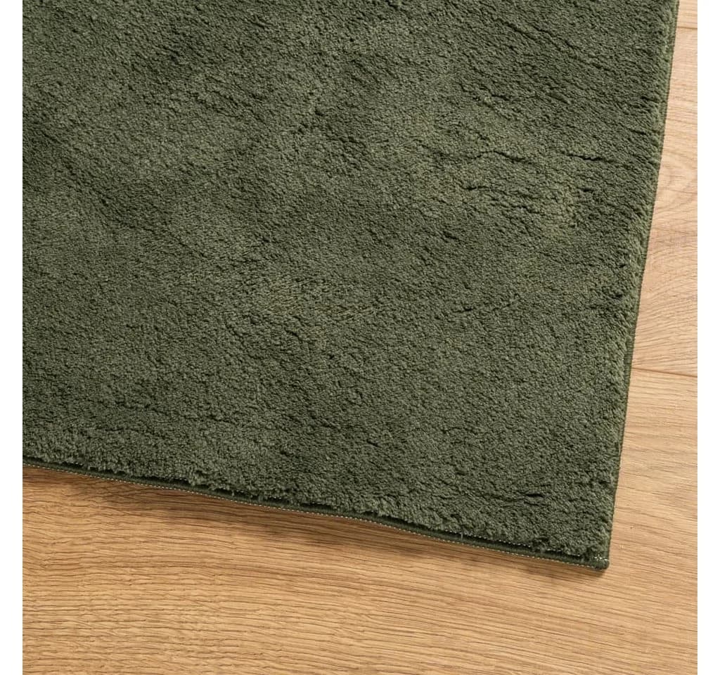 vidaXL Teppich HUARTE Kurzflor Waldgrün 120x170 cm - Bild 4