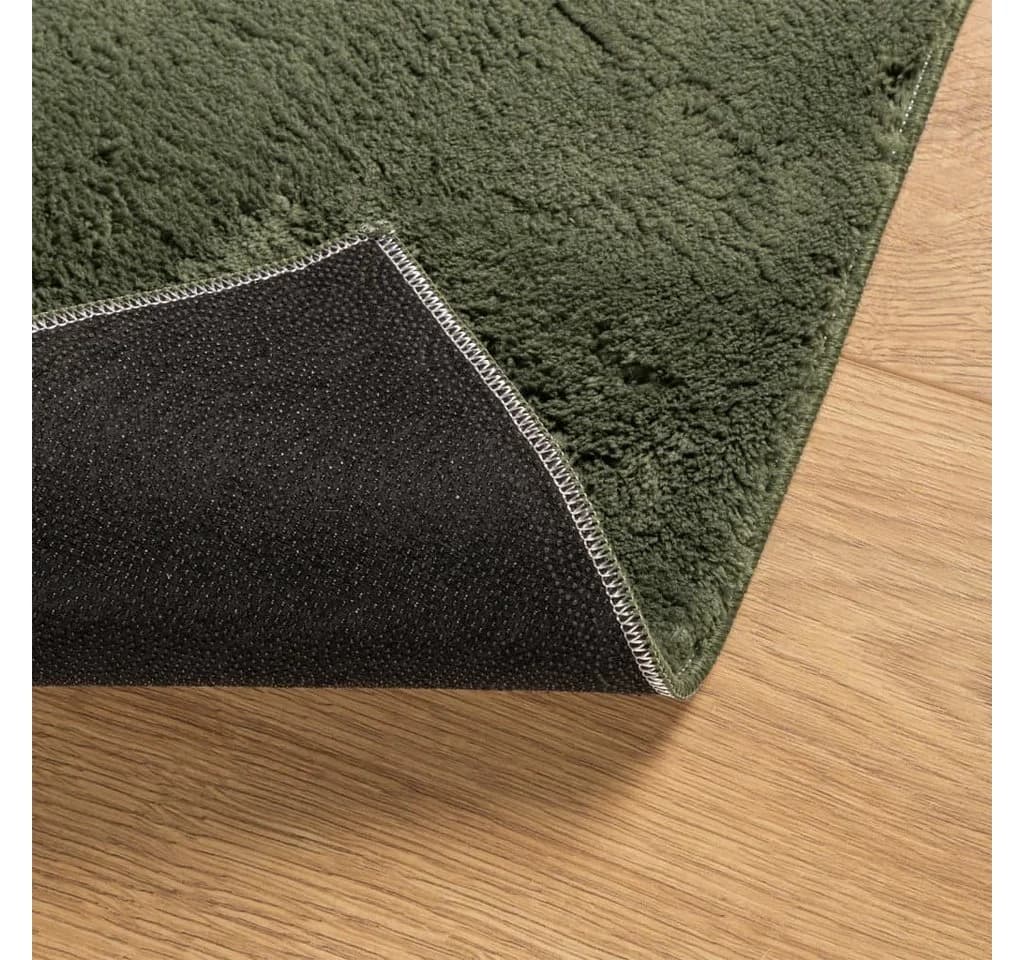 vidaXL Teppich HUARTE Kurzflor Waldgrün 120x170 cm - Bild 5