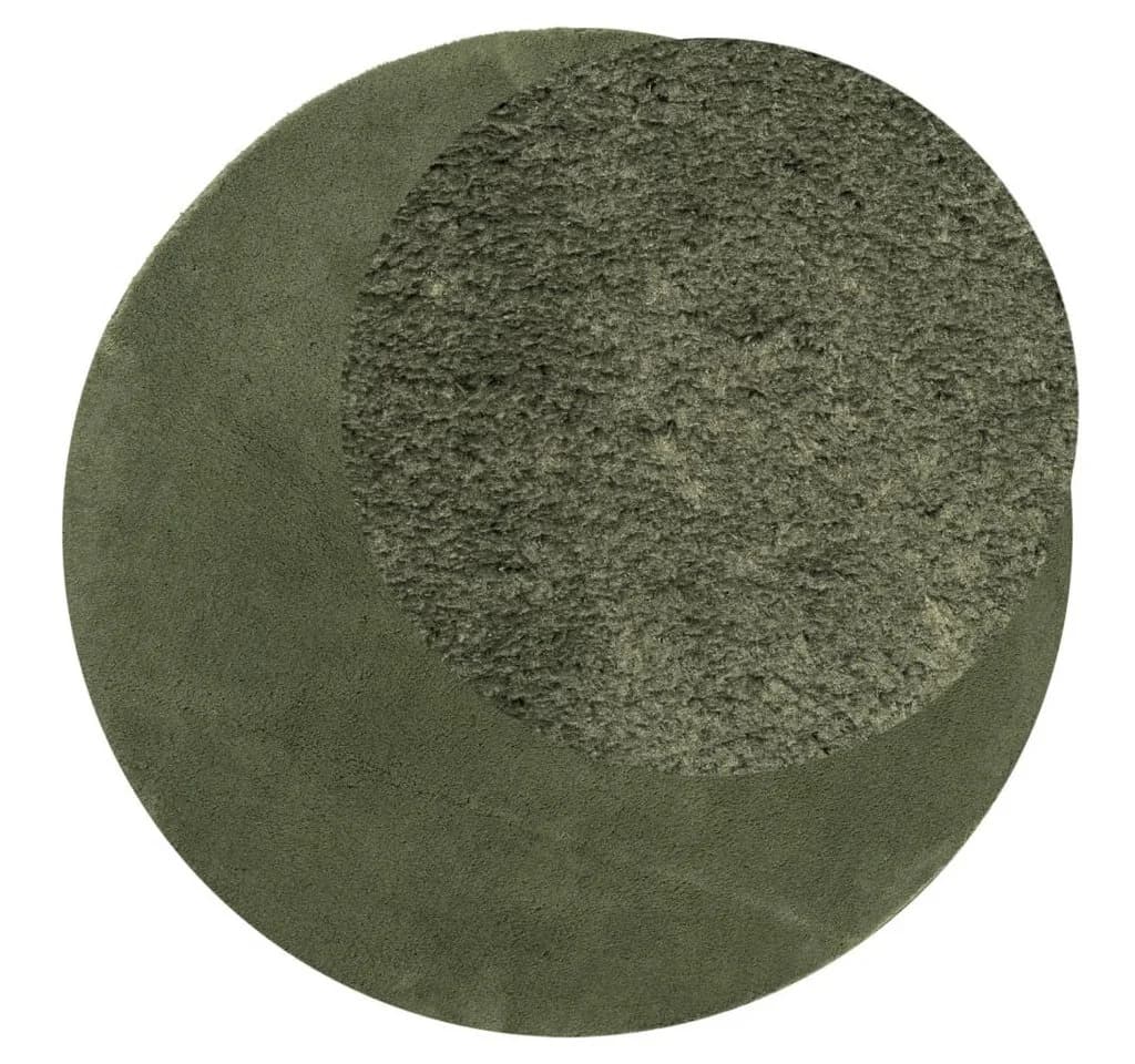 vidaXL Teppich HUARTE Kurzflor Waldgrün Rund 200 cm - Bild 3