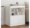 vidaXL Sideboard Weiß mit RGB LED-Beleuchtung Bild 1