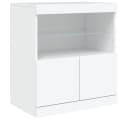 vidaXL Sideboard Weiß mit RGB LED-Beleuchtung Bild 2