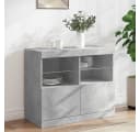 vidaXL Sideboard Betongrau mit LED-Beleuchtung Bild 1