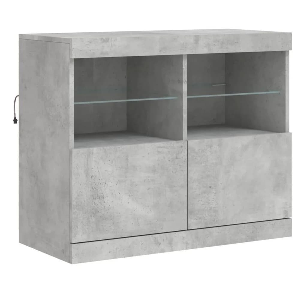 vidaXL Sideboard Betongrau mit LED-Beleuchtung - Bild 2