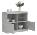 vidaXL Sideboard Betongrau mit LED-Beleuchtung Bild 4