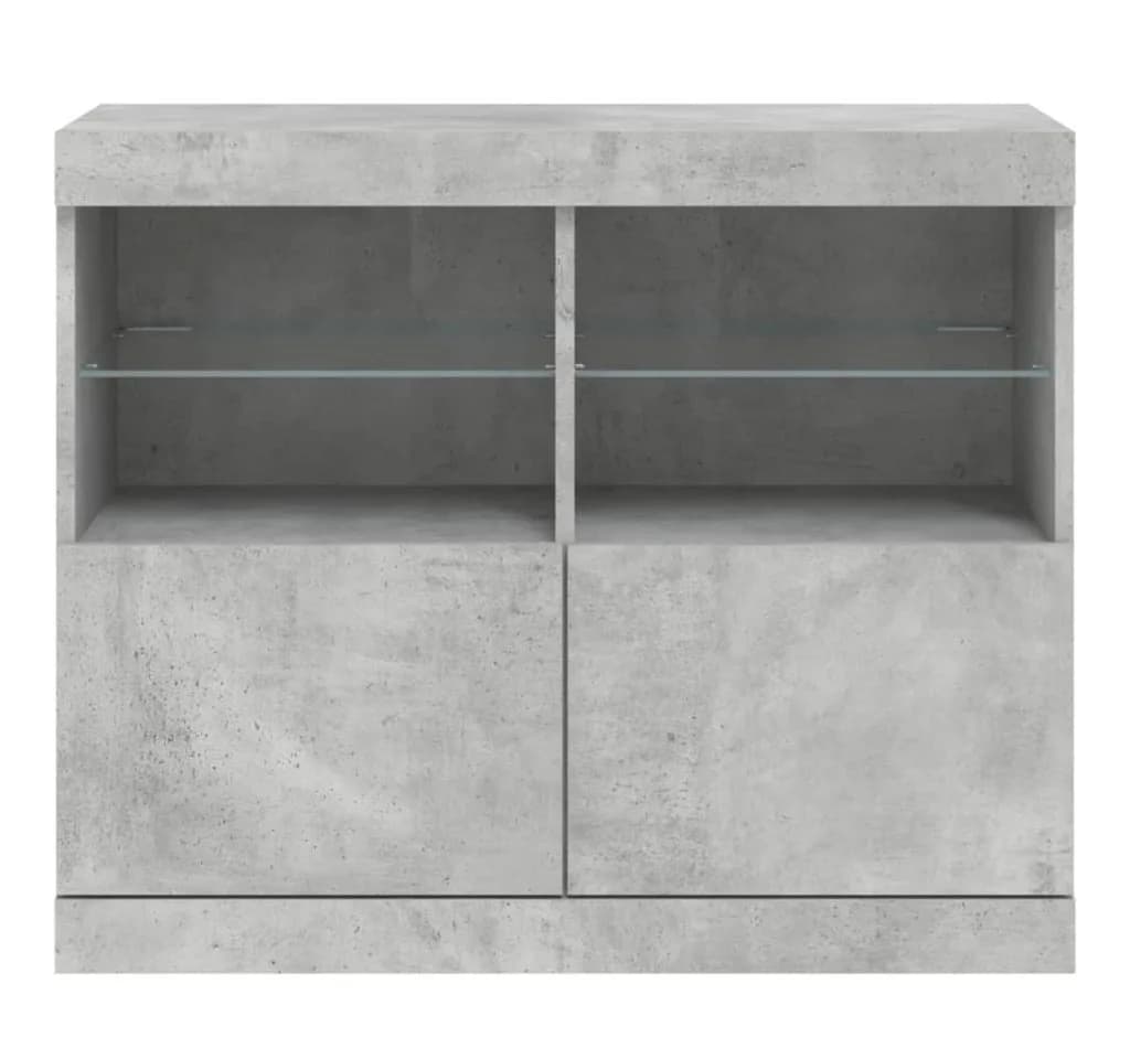 vidaXL Sideboard Betongrau mit LED-Beleuchtung - Bild 5