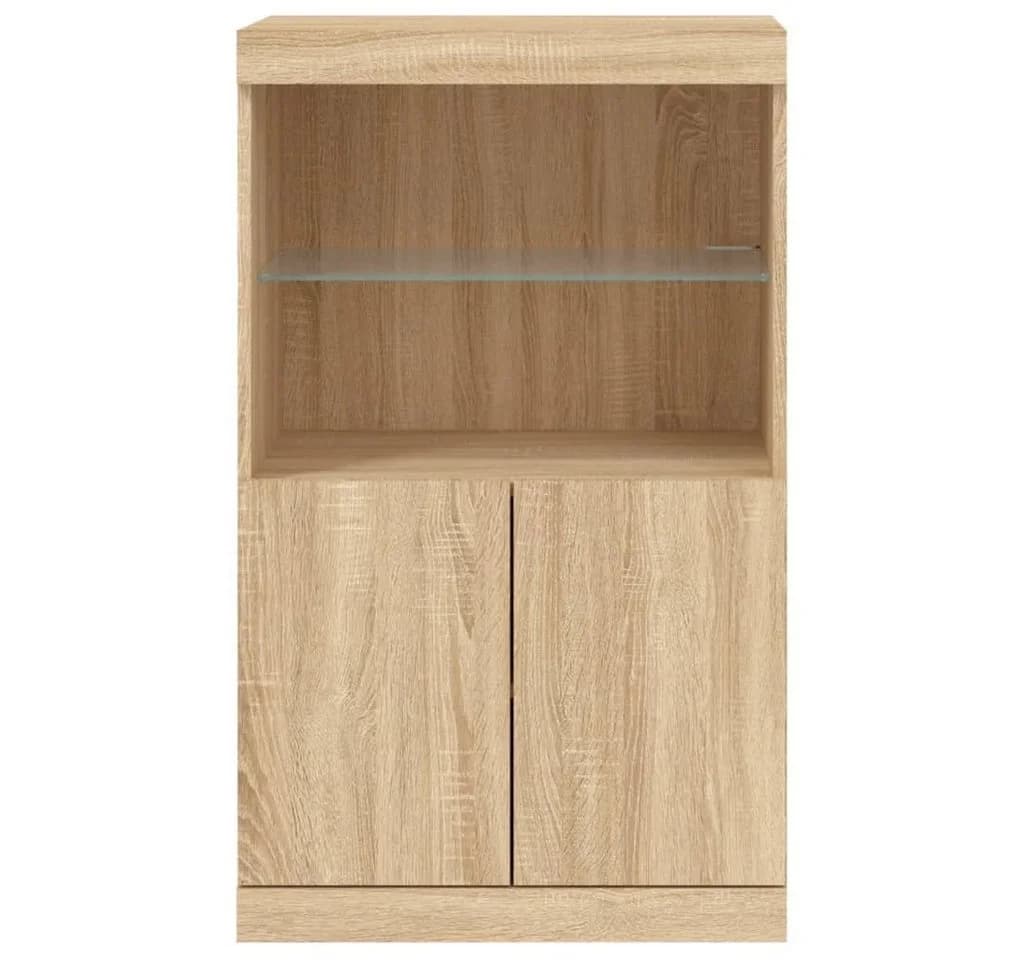 vidaXL Sideboard mit LED-Beleuchtung Sonoma-Eiche Modern - Bild 5