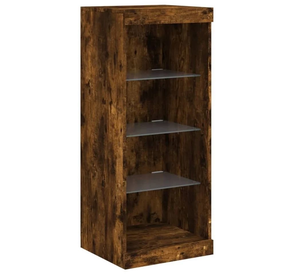 vidaXL Sideboard mit LED-Beleuchtung und USB-Anschluss Räuchereiche - Bild 2