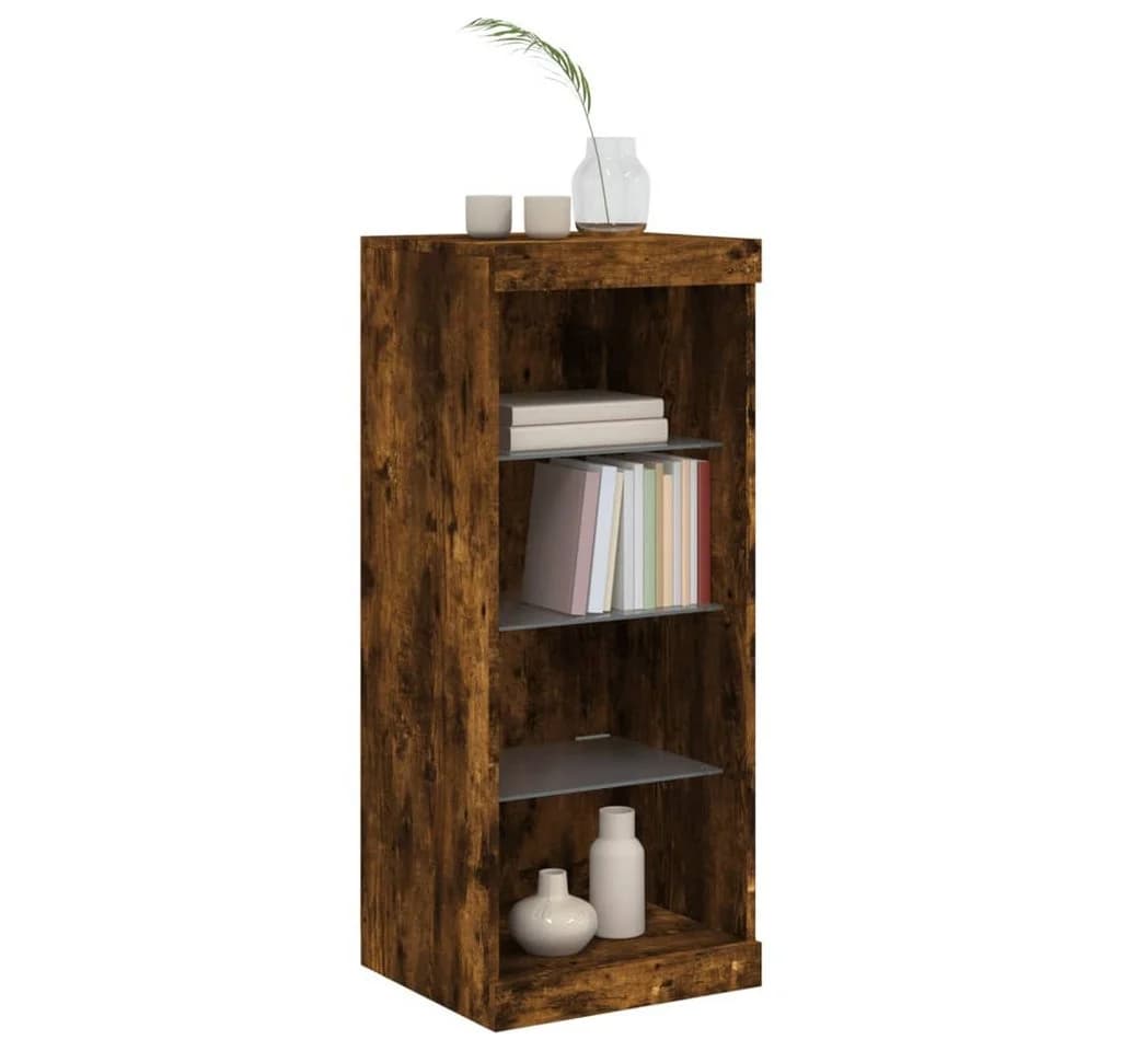 vidaXL Sideboard mit LED-Beleuchtung und USB-Anschluss Räuchereiche - Bild 4