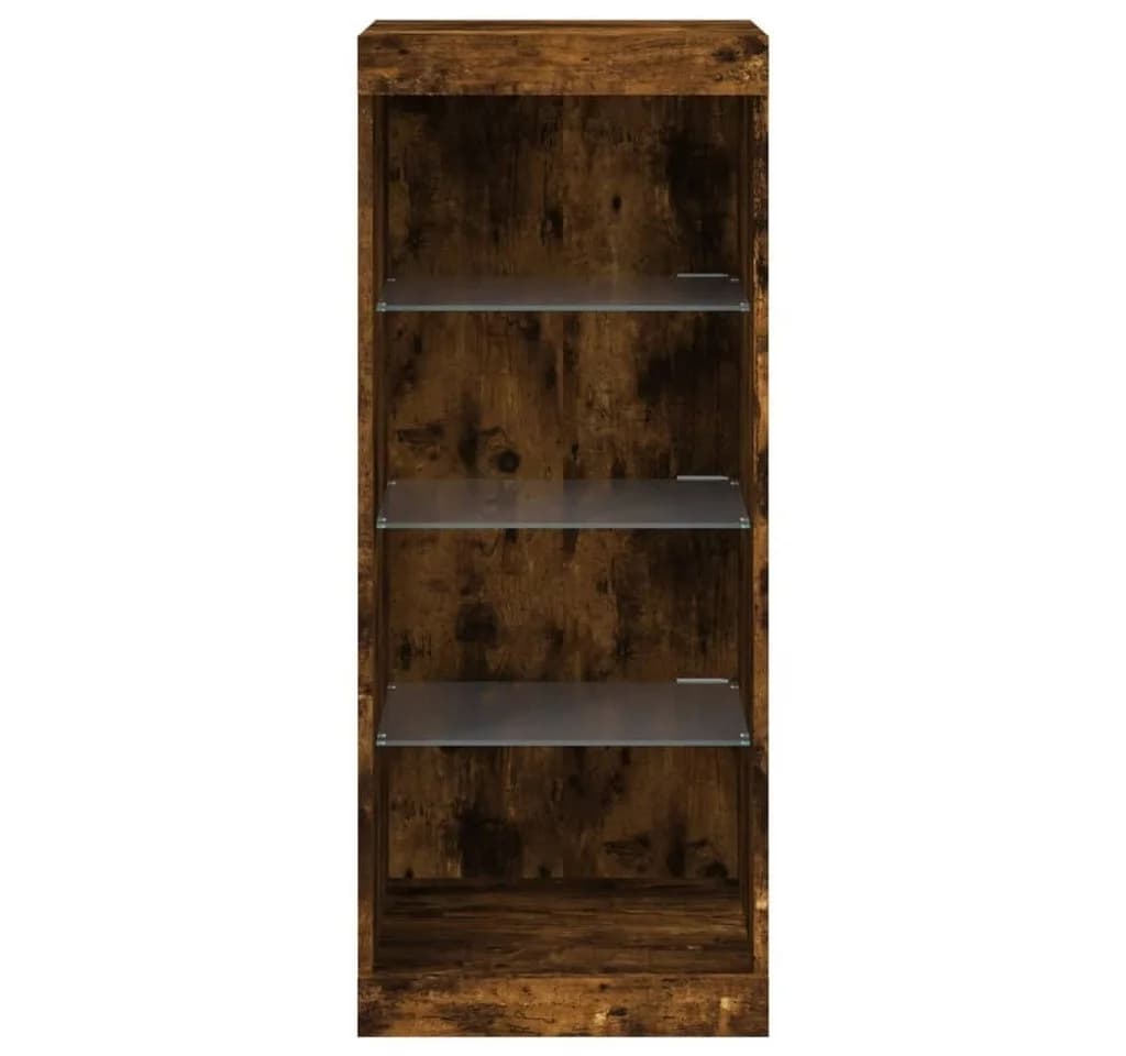 vidaXL Sideboard mit LED-Beleuchtung und USB-Anschluss Räuchereiche - Bild 5