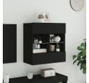vidaXL TV-Wandschrank mit LED-Beleuchtung Schwarz Bild 4