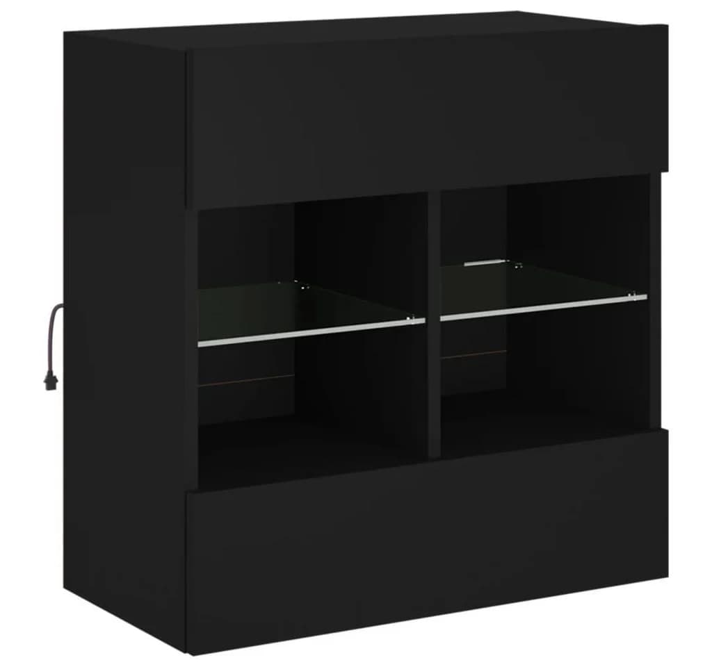 vidaXL TV-Wandschrank mit LED-Beleuchtung Schwarz - Bild 5
