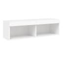 vidaXL TV-Schrank mit LED-Leuchten Weiß Bild 2