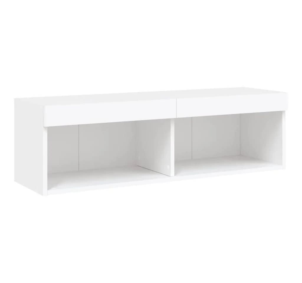 vidaXL TV-Schrank mit LED-Leuchten Weiß - Bild 2