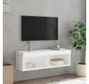 vidaXL TV-Schrank mit LED-Leuchten Weiß Bild 5