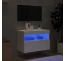 vidaXL TV-Wandschrank Weiß mit RGB-LED-Beleuchtung Bild 3