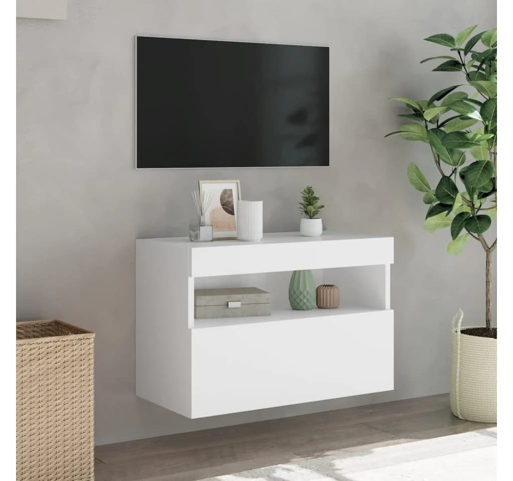 vidaXL TV-Wandschrank Weiß mit RGB-LED-Beleuchtung - Bild 4