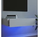 vidaXL TV-Schrank mit LED-Leuchten Weiß Bild 1
