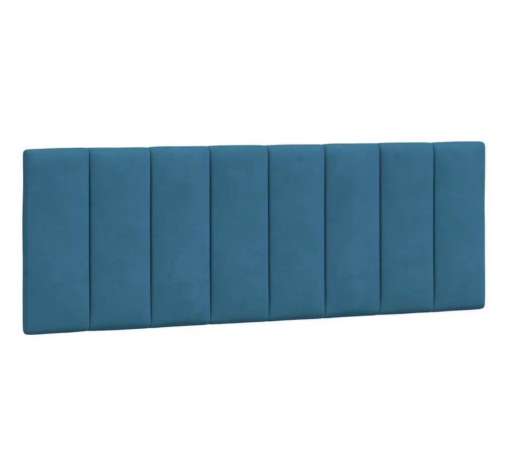 vidaXL Kopfteil-Kissen Blau Samt 120 cm - Bild 2
