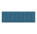 vidaXL Kopfteil-Kissen Blau Samt 120 cm Bild 5