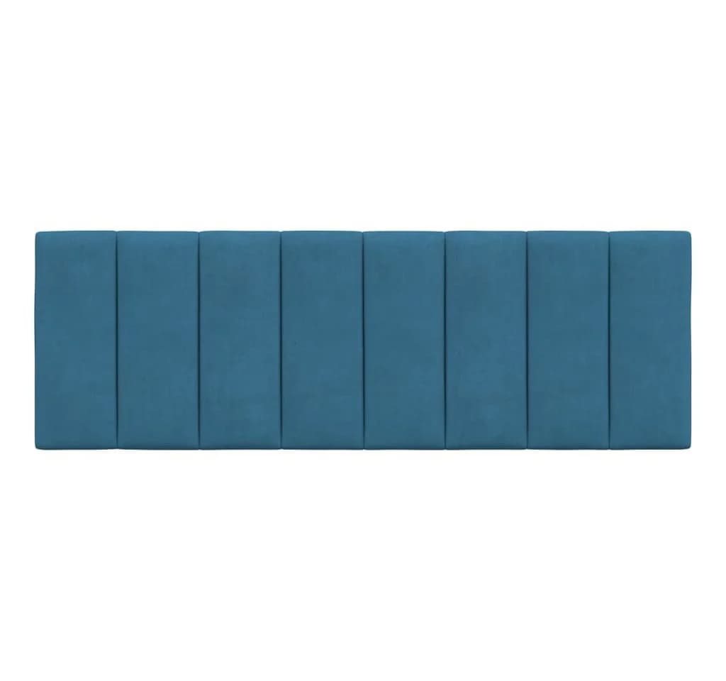 vidaXL Kopfteil-Kissen Blau Samt 120 cm - Bild 5