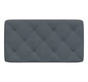 vidaXL Bett Kopfteil-Kissen Dunkelgrau Samt 90 cm Bild 5