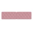 vidaXL Bett Kopfteil-Kissen Rosa Samt 200 cm Bild 5