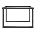 vidaXL Tischbein O-Gestell Schwarz Stahl Bild 5