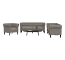 vidaXL Sofa 3-tlg. Sofagarnitur Taupe Stoff Modern Bild 1