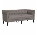 vidaXL Sofa 3-tlg. Sofagarnitur Taupe Stoff Modern Bild 5
